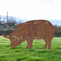 Rustic Female Pig Silhouette 