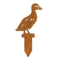 Standing Duckling Silhouette in a Rustic Finish  Standing Duckling Silhouette in a Rustic Finish