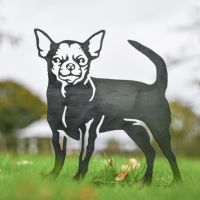 Unfinished Metal Chihuahua Silhouette 