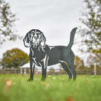 Beagle Silhouette in Unfinished Metal 