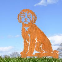 Rustic Cockapoo Garden Silhouette 
