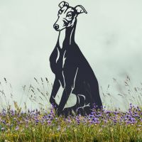 Black Greyhound Garden Silhouette 