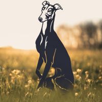 Greyhound Garden Silhouette with Black Finish 