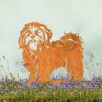 Rustic Shih Tzu Garden Ornament Rustic Shih Tzu Garden Ornament