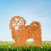 Shih Tzu Garden Silhouette in Full Shih Tzu Garden Silhouette in Full