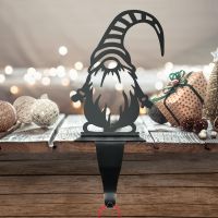 Stocking Holder with Gonk in Striped Hat 