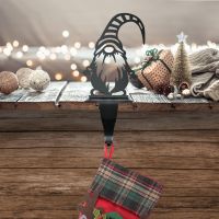 Black Stocking Holder with Gonk