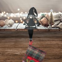 Black Stocking Holder with Gonk Motif 