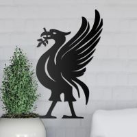 Liver Bird Iron Wall Art on a White Wall Liver Bird Iron Wall Art on a White Wall