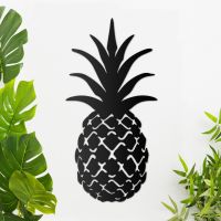 Pineapple Steel Wall Art in Situ 