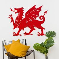 Large Red Welsh Dragon Wall Art Large Red Welsh Dragon Wall Art
