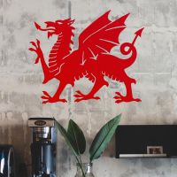 Welsh Dragon Wall Art in Situ in the Office Welsh Dragon Wall Art in Situ in the Office