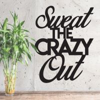 "Sweet The Crazy Out" Wall Art Created out of Iron 