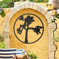 Joshua Tree Wall Art in Situ Outdoors on a Yellow Wall Joshua Tree Wall Art in Situ Outdoors on a Yellow Wall