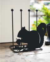 Steel "Squirrel & Acorn" Double Boot Holder Exterior