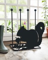 Steel "Squirrel & Acorn" Double Boot Holder