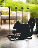 Steel "Squirrel & Acorn" Double Boot Holder Outdoors