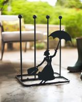 Steel "Mary Poppins" Boot Rack Outdoors