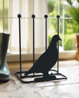 Steel "Pigeon" Welly Boot Rack In Situ Steel "Pigeon" Welly Boot Rack In Situ