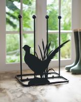 Steel "Pheasant" Welly Boot Holder In Situ