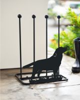 Steel "Labrador Dog" Welly Boot Rack 