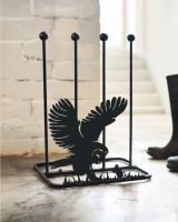 Steel "Barn Owl & Mouse" Double Boot Rack Interiors Steel "Barn Owl & Mouse" Double Boot Rack Interiors