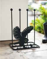 Steel "Barn Owl & Mouse" Double Boot Rack Exterior Steel "Barn Owl & Mouse" Double Boot Rack Exterior