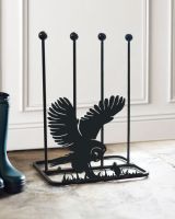 Steel "Barn Owl & Mouse" Double Boot Rack Indoors Steel "Barn Owl & Mouse" Double Boot Rack Indoors