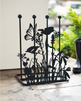 Steel "Butterfly Meadow" Double Welly Rack