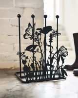 Steel "Butterfly Meadow" Double Welly Rack In Situ