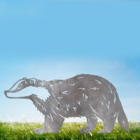 Badger Sheet Steel Silhouette in Natural Steel Finish Badger Sheet Steel Silhouette in Natural Steel Finish