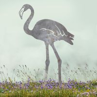 Flamingo Sheet Steel Silhouette in Natural Steel Finish in Situ