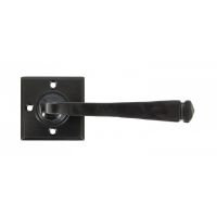 "Arya" Unsprung Black Iron Door Handle Set