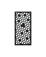 Black "Honeycomb Pattern Wall Art" product photo on a white background