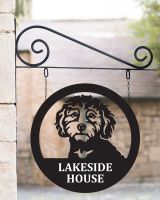Circular "Cockapoo" Hanging Wall Sign