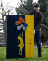 Urban Flight Oil Drum Scrap Metal Wall Art