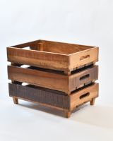 Reclaimed Wood Vegetable Trays - Set of Three