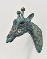 Cast Aluminium Giraffe Head 