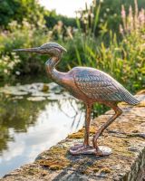 Verdigris Finished "Grus-Grus" Freestanding Crane Sculpture Digital Illustration Verdigris Finished "Grus-Grus" Freestanding Crane Sculpture Digital Illustration