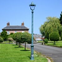 "The Admiral" Verdigris Green Opulent Cast Iron Lamp Post 3m
