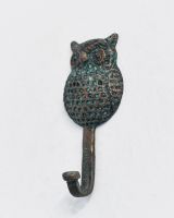 Verdigris Owl Hook Verdigris Owl Hook