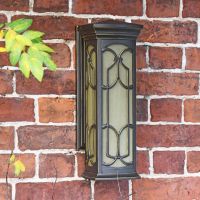 "Verona" Traditional Outdoor Bronze Wall Lantern in Situ "Verona" Traditional Outdoor Bronze Wall Lantern in Situ