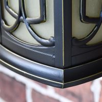 Close-up of the Antique Bronze Finish on the Wall Lantern Close-up of the Antique Bronze Finish on the Wall Lantern