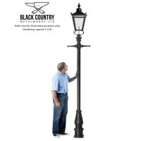 Victorian Lamp Post - Black - Scale
