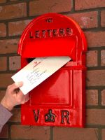 Victorian Style Pillar Box Front in red