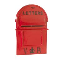 Victorian Style Red Pillar Box Front