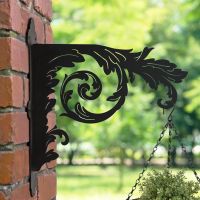 Baroque Ornate Hanging Basket Bracket in Situ