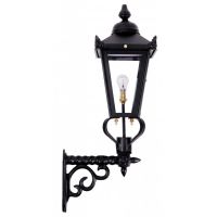 Black Victorian Wall Light on a Ornate Royale Bracket