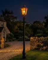 Victorian Lamp Post - Copper 2.7m digital illustration at night Victorian Lamp Post - Copper 2.7m digital illustration at night
