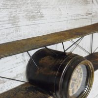 Vintage Gold Aeroplane Wall Clock Vintage Gold Aeroplane Wall Clock